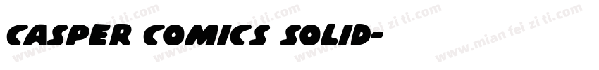 Casper Comics Solid字体转换